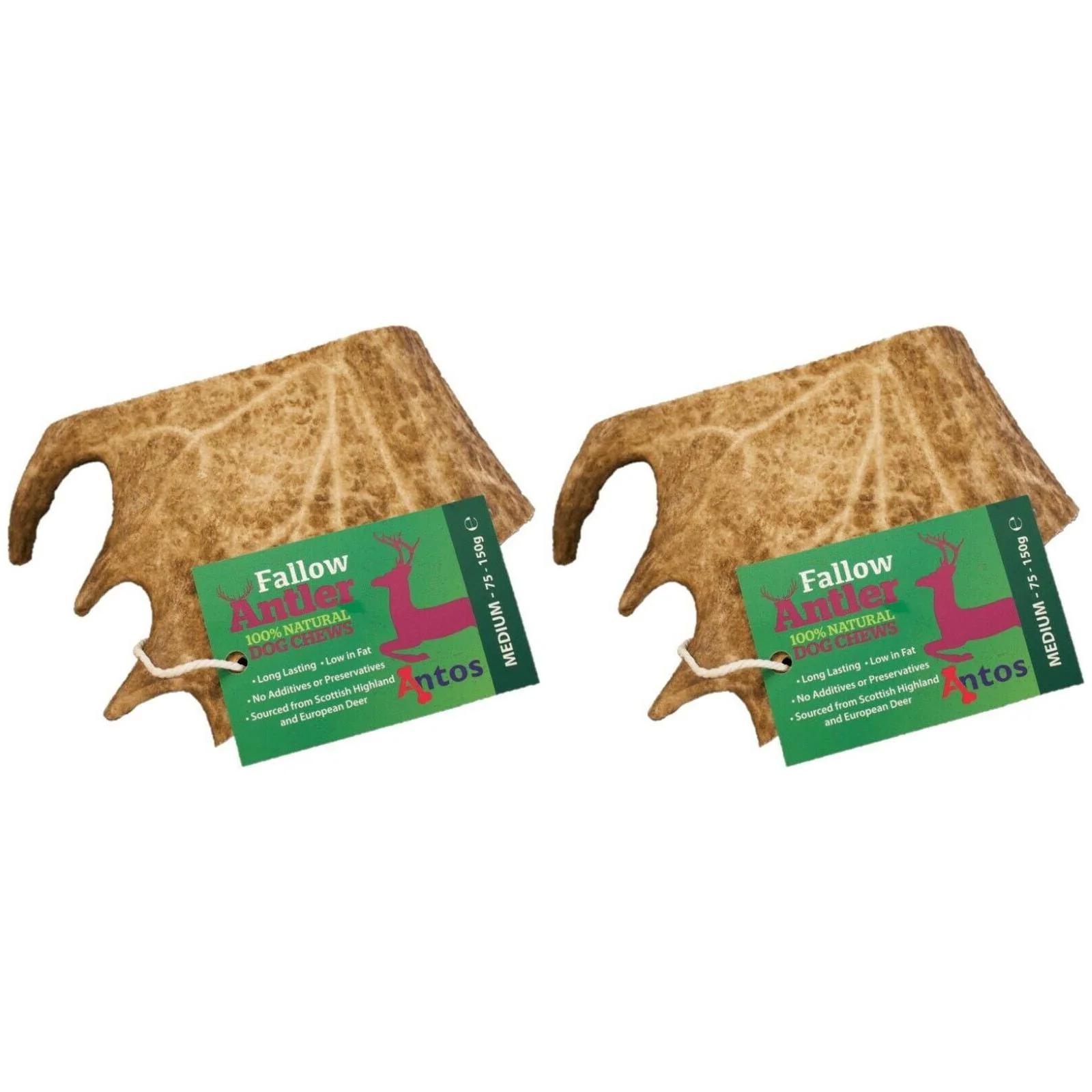 Antos Fallow Antler Dog Chew - 2 Pack Deal - Image 3