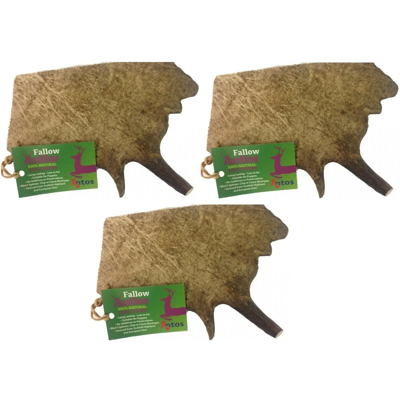 Antos Fallow Antler Dog Chew - 3 Pack Deal - Image 4