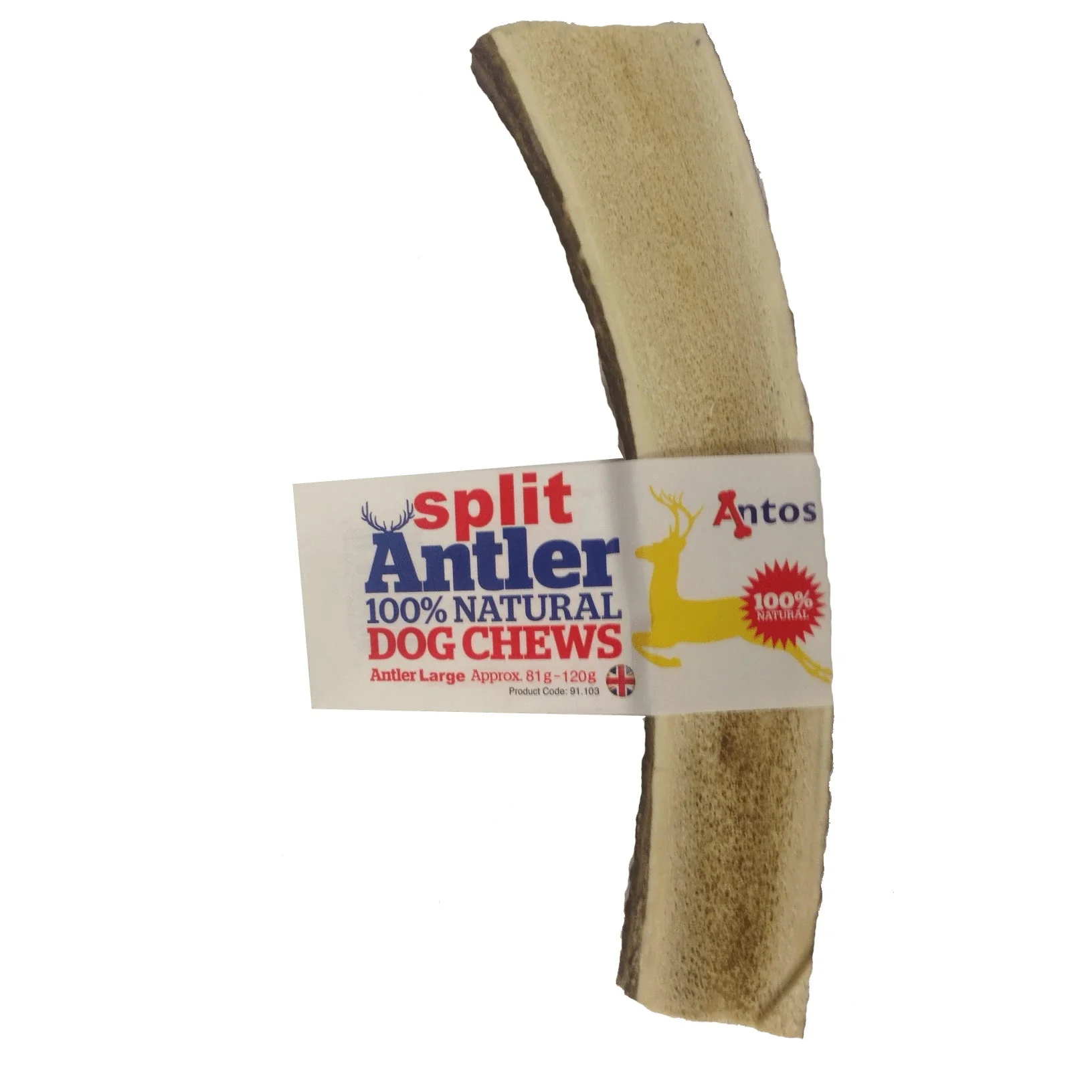 Antos Split Antler 100% Natural Dog Chew - 1 Pack - Image 4