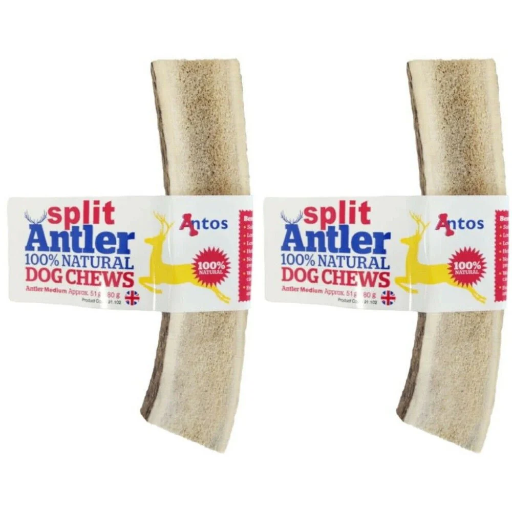 Antos Split Antler 100% Natural Dog Chew - 2 Pack Deal - Image 3