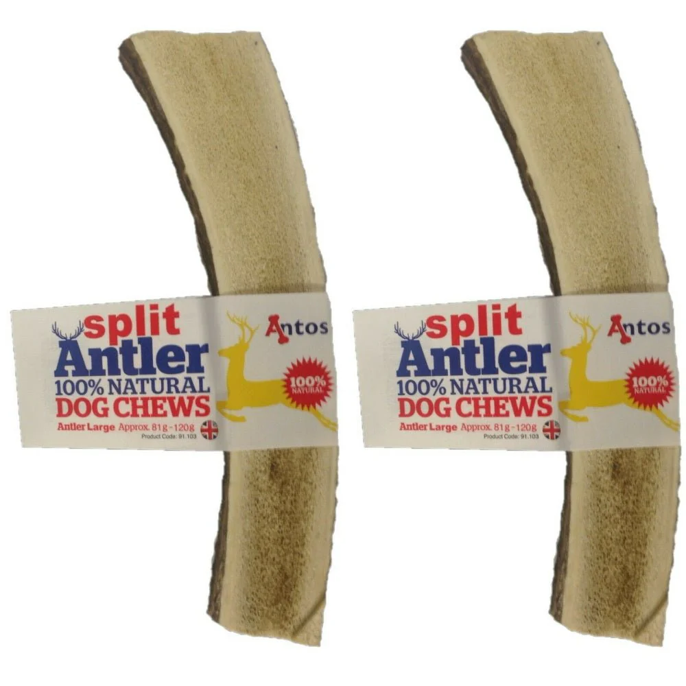 Antos Split Antler 100% Natural Dog Chew - 2 Pack Deal - Image 4