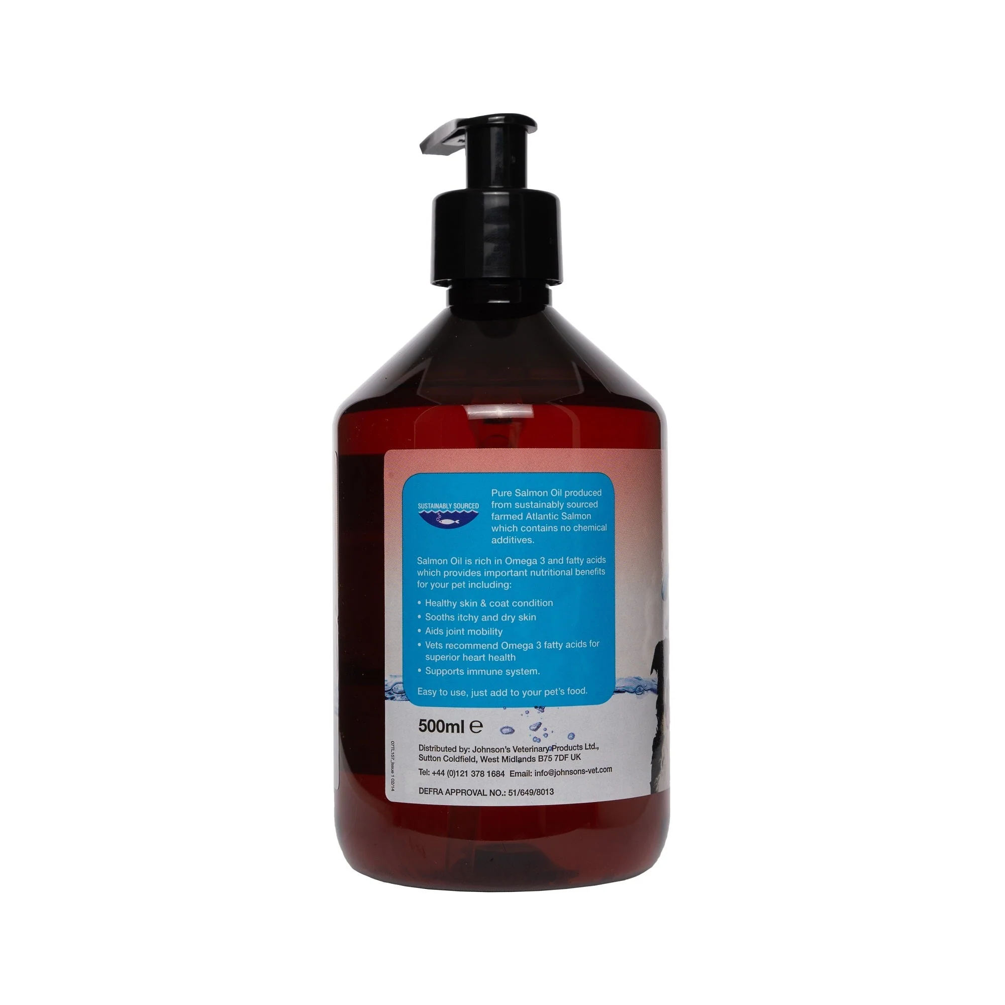 Johnsons Fishy’s Salmon Oil 500ml - Image 3