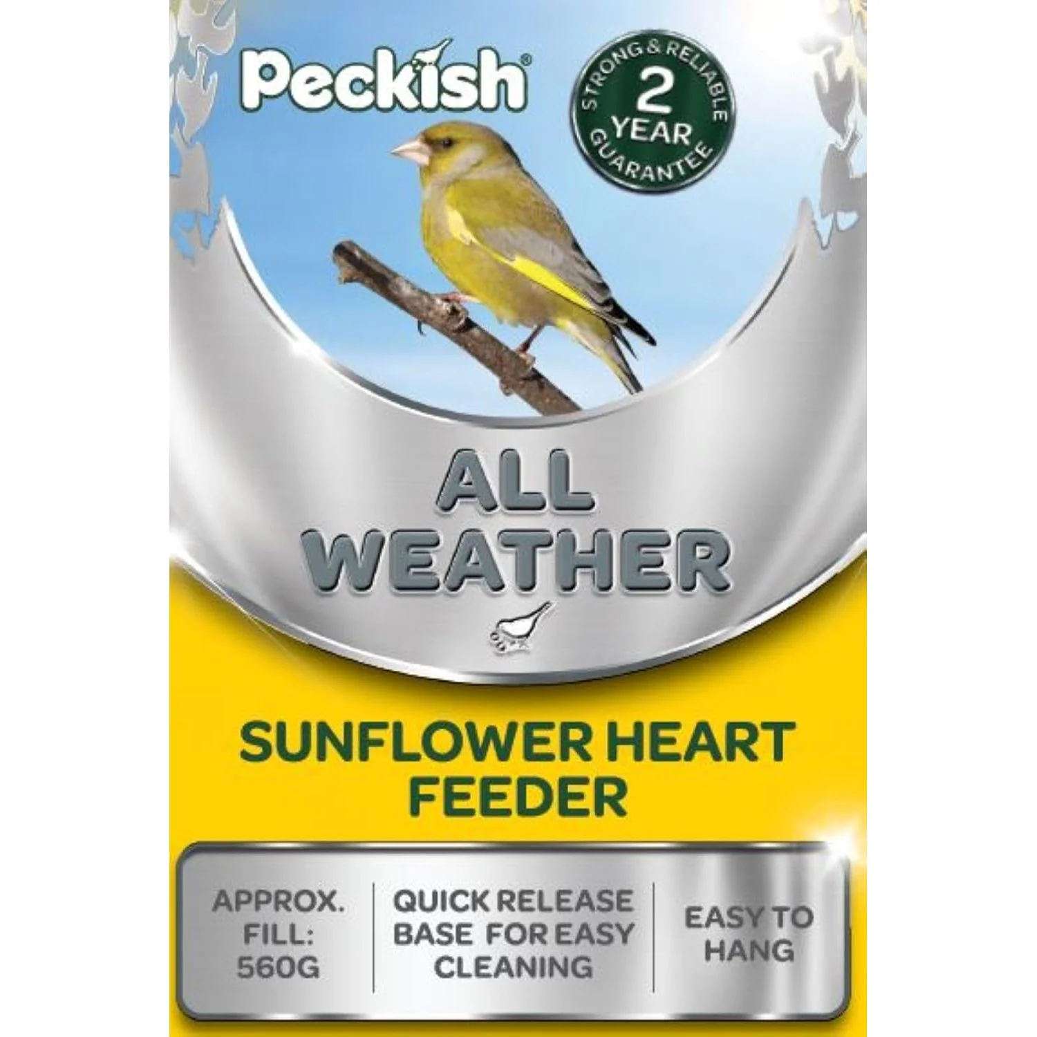 Peckish 60053033 All Weather Sunflower Heart Metal Bird Feeder, Large, Blue,Black - Image 4