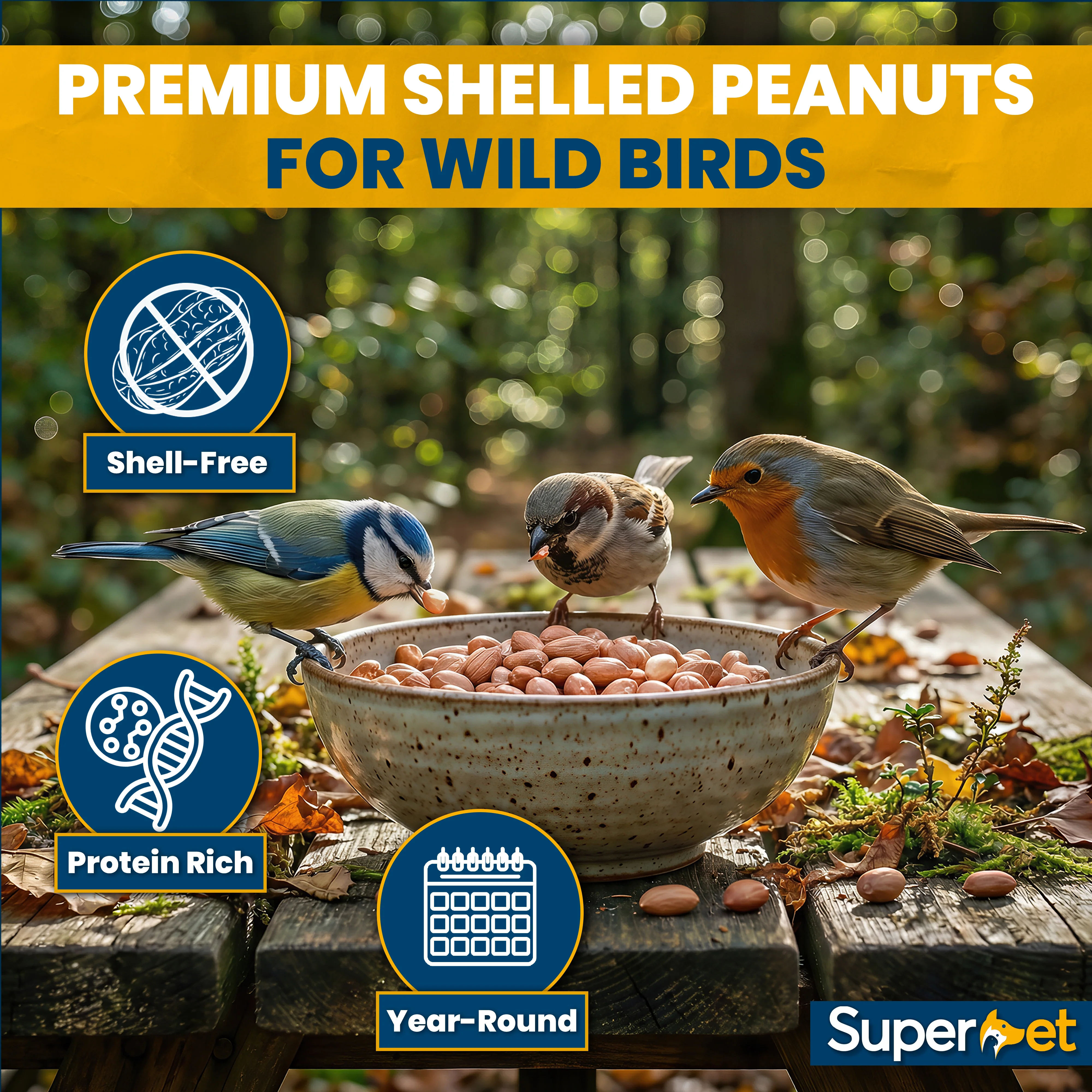 Superpet Premium High Grade Peanuts For Wild Birds - Aflatoxin Free - Image 6