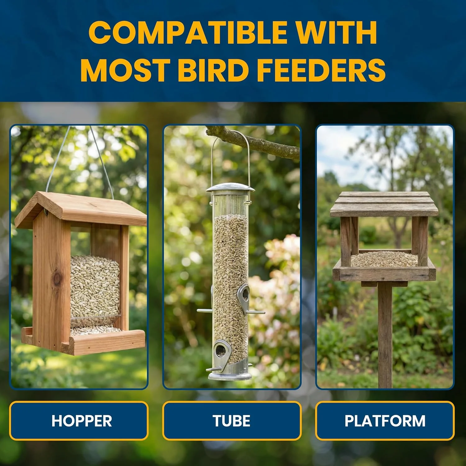 Superpet Premium Sunflower Hearts Bird Food, Dehusked Sunflower Seeds for Wild Birds, No Mess Bird Seed for Robins, Finches, Sparrows & Small Garden Birds, High-Energy Kernels - Image 7